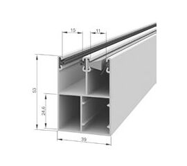 Шина направляющая M-GR53x39IE - 307077229 для роллет (рольставен), фото 1