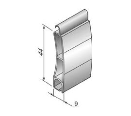 Профиль роллетный экструдированный AER44/S - 302001210 для роллет (рольставен), фото 1