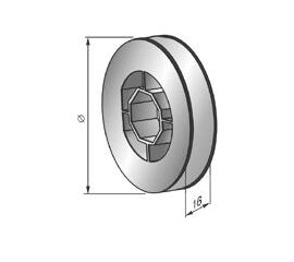 Шкив TP170 - 1090402 для роллет (рольставен), фото 1