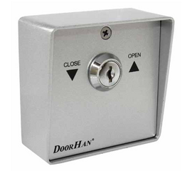 Выключатель металлический SWM кнопка-ключ для рольставен (DOORHAN), фото 1