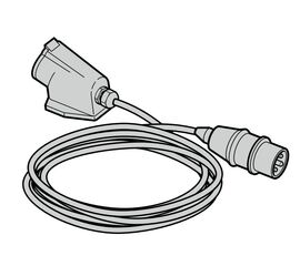CEE-16A, удлинитель со стационарной розеткой (230 В, длина: 4000 мм), фото 1