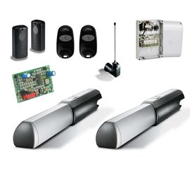 Комплект автоматики для распашных ворот CAME ATI 3000, состав: привод, радиоприемник, брелок-передатчик, антенна, фотоэлементы, блок управления, фото 1