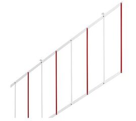 Решётка шарнирная под стрелу шлагбаума, длина 3м, фото 1