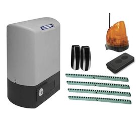 Комплект автоматики для откатных ворот DOORHAN SL-300KIT, состав: привод, рейка, фотоэлементы, лампа, пульт, фото 1