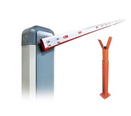 Шлагбаум автоматический ASB6000, комплект: тумба, стрела 6 м с заглушками и наклейками, демпфер, 2 пульта ДУ, фото 1