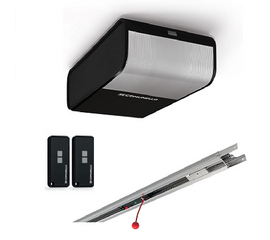 Привод подъемно-секционных ворот COMUNELLO RT1000LKIT, состав: привод, блок управления, радиоприемник, направляющая рейка, два пульта,монтажный компл, фото 1