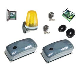 Комплект автоматики для распашных ворот AN-MOTORS ASW4000KIT FULL, состав: привод, блок управления, монтажный комплект, два пульта, лампа, фотоэлем, фото 1