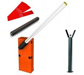 Шлагбаум автоматический CAME GARD 6500, комплект: тумба, стрела, опора, наклейки светоотражающие, пружина, фото 1