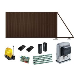 Ворота автоматические откатные КОРН с электроприводом CAME BX-68 FULL, фото 1