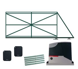 Ворота автоматические откатные КОРН c электроприводом NICE ROX600KLT, фото 1