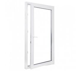 Окно металлоплатиковое (ПВХ) Deceuninck Bautec NEO 800x1400 выс. Белый/Белый, фото 1