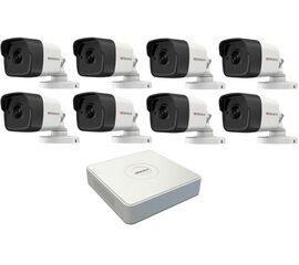 Комплект видеонаблюдения HiWatch IP KIT-8/35 на 8 камер 2Mp, фото 1