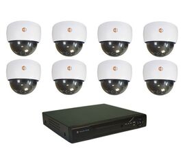 Комплект видеонаблюдения Hunter IP KIT-8/77 на 8 камер 2Mp PoE, фото 1