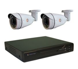 Комплект видеонаблюдения Hunter IP KIT-2/58 на 2 камеры 2Mp, фото 1