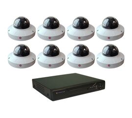 Комплект видеонаблюдения Hunter IP KIT-8/75 на 8 камер 2Mp PoE, фото 1