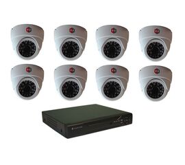Комплект видеонаблюдения Hunter IP KIT-8/69 на 8 камер 1Mp, фото 1