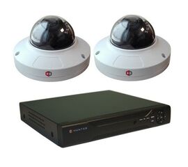 Комплект видеонаблюдения Hunter IP KIT-2/59 на 2 камеры 2Mp, фото 1