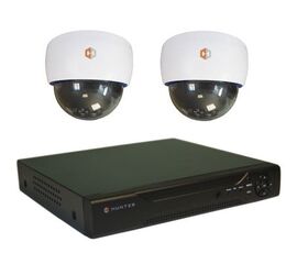 Комплект видеонаблюдения Hunter IP KIT-2/61 на 2 камеры 2Mp, фото 1