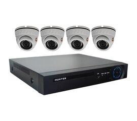 Комплект видеонаблюдения Hunter MHD KIT-4/3 на 4 камеры 2Mp, фото 1