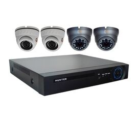 Комплект видеонаблюдения Hunter MHD KIT-4/2 на 4 камеры 1Mp, фото 1