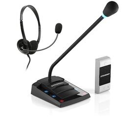 Переговорное устройство с гарнитурой клиент-кассир STELBERRY S-402, фото 1