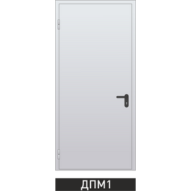 Дверь металлическая однопольная противопожарная Ei 60. 960 x 1920  выс., фото 1