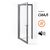 Дверь алюминиевая тёплая Сиал КПТ 74 шир. до 1150\выс. до 2400, фото 4