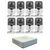 Комплект видеонаблюдения HiWatch IP KIT-8/33 на 8 камер 1Mp, фото 1
