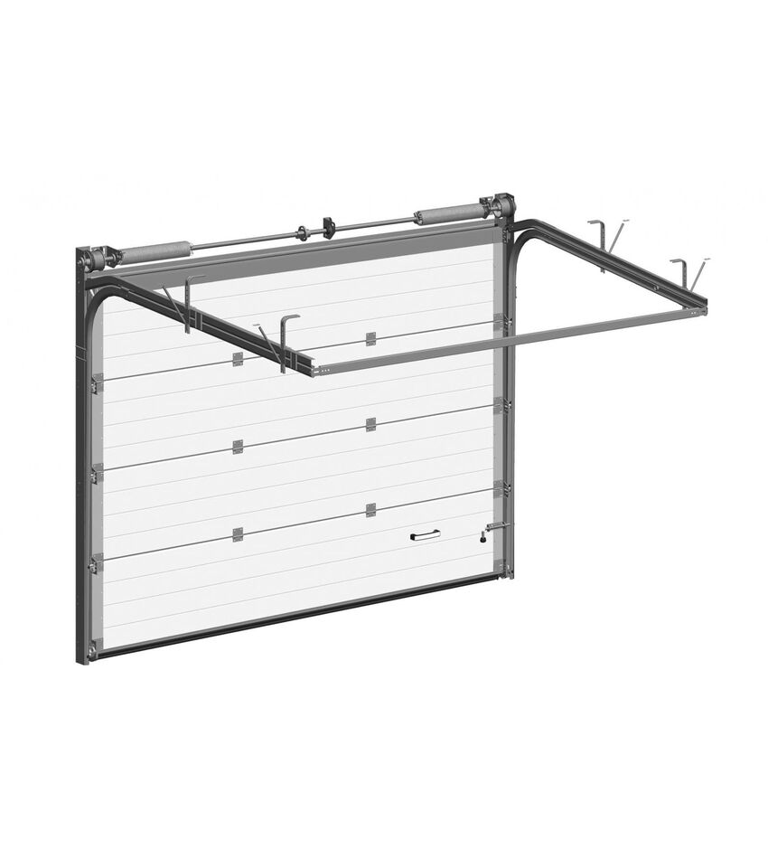 Ворота гаражные 2200x2100 выс, подъёмные секционные DOORHAN, фото 3