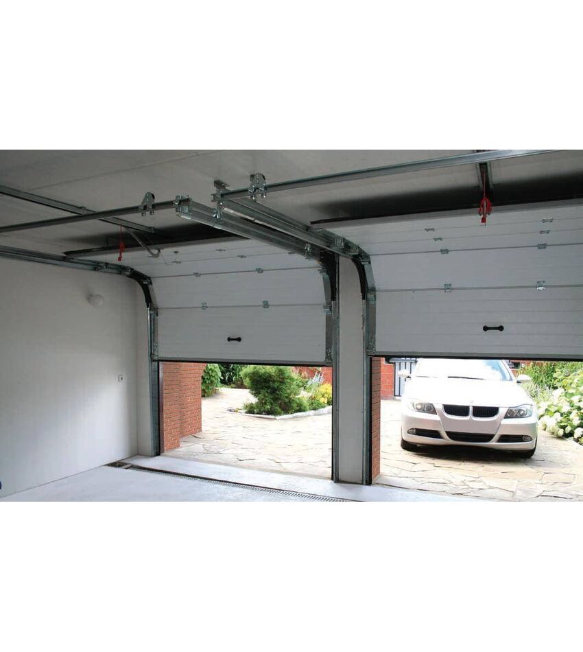 Ворота гаражные 4100x3500 выс. подъёмные секционные Ryterna TLю, толщина панели 40 мм, фото 11