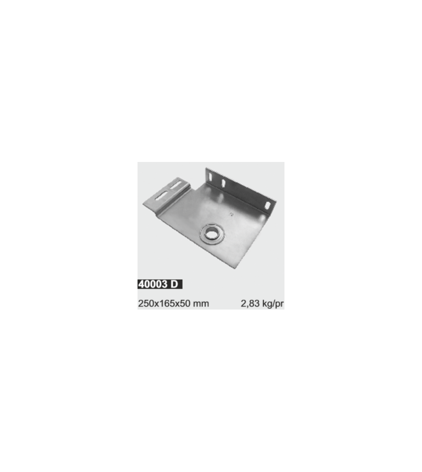 Кронштейн боковой для вала 127х4 мм с углом, фото 1