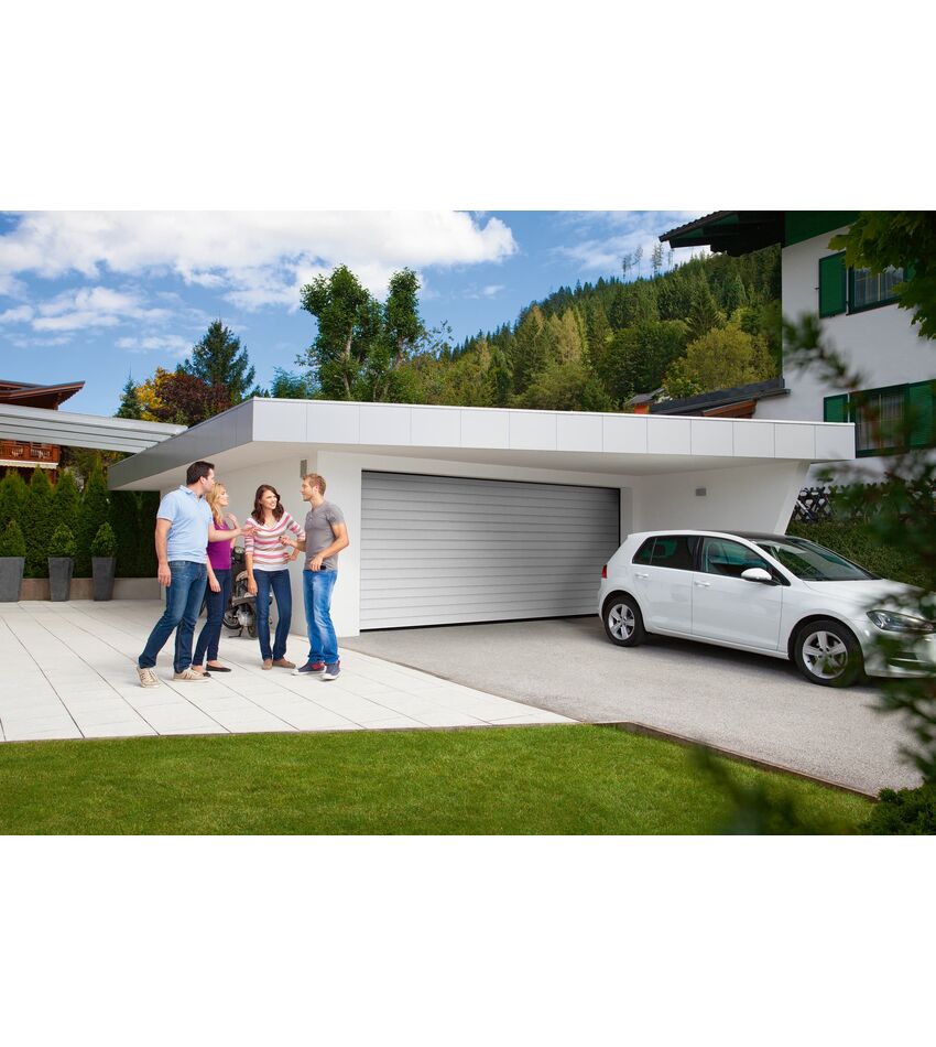 Ворота гаражные 6000x3300 выс. подъёмные секционные Alutech Trend, фото 19