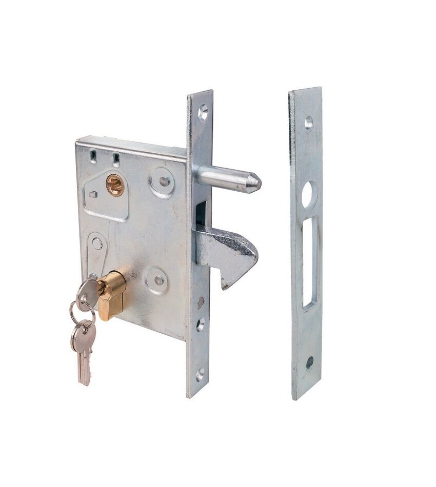 Замок-крюк, с ответной частью, для откатных (сдвижных) ворот без автоматики., фото 1