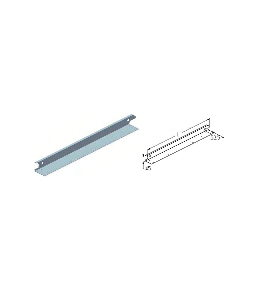 Накладка боковая ECS-500L для подъёмных секционных ворот, фото 1