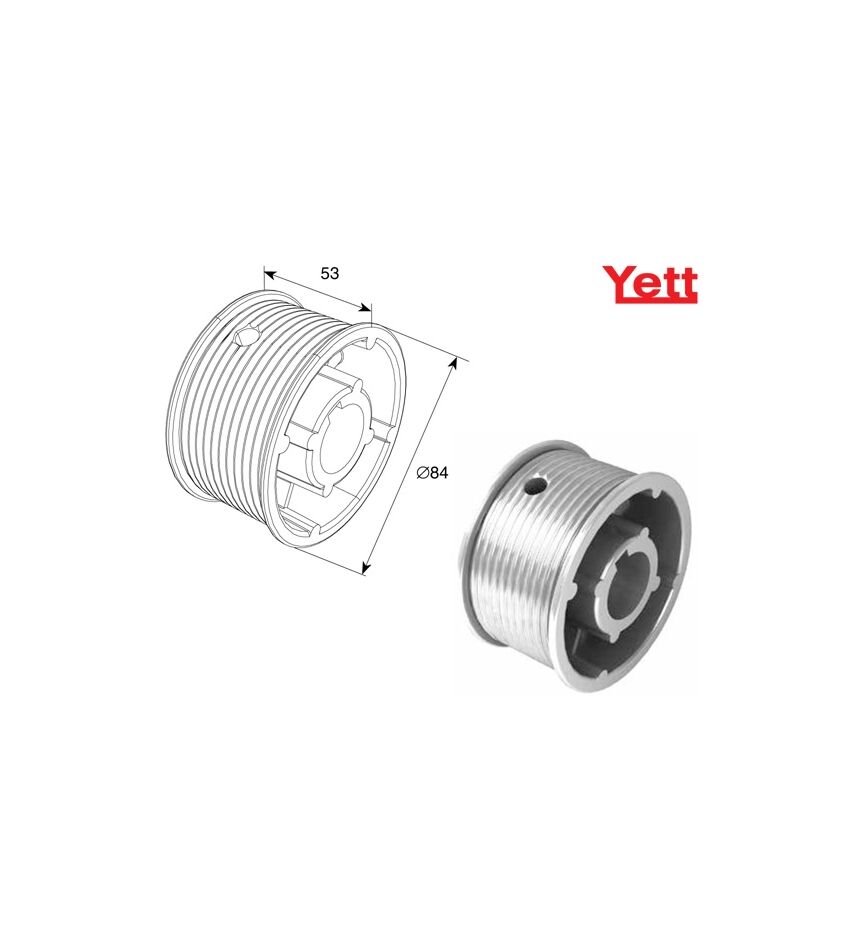 Барабан М076, H30 для низкого подъема для подъёмных секционных ворот, фото 1
