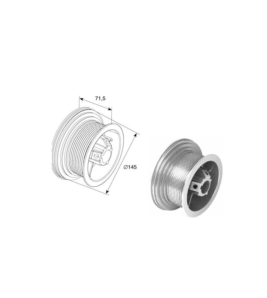 Барабан (OMI  54 HL-LD) для подъёмных секционных ворот, фото 1