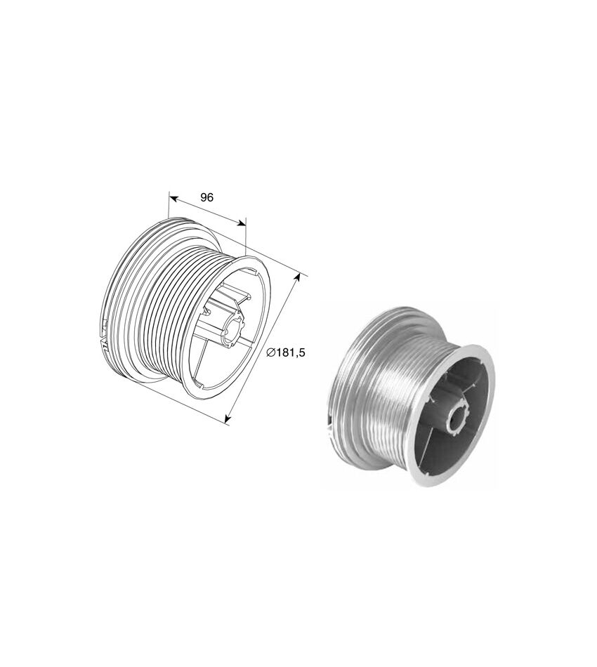 Барабан (OMI  54 HL) для подъёмных секционных ворот, фото 1