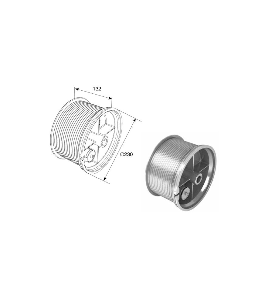 Барабан (OMI 32) для подъёмных секционных ворот, фото 1