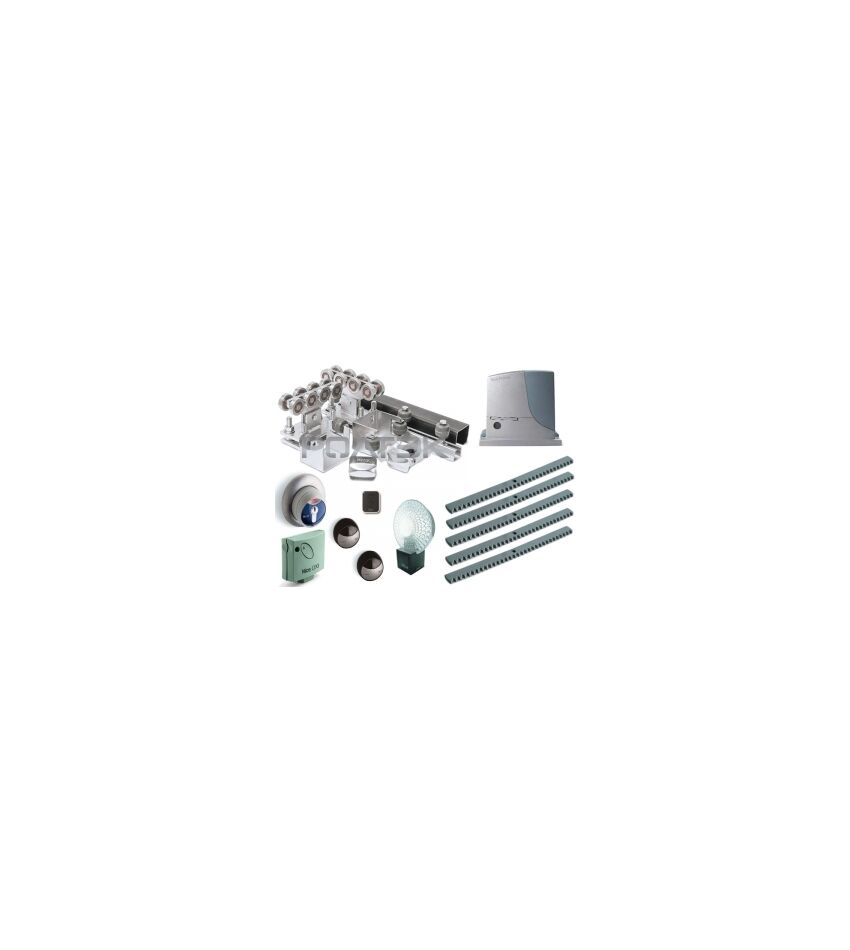 Комплектующие для откатных (сдвижных) ворот весом до 500 кг или шириной до 4,5 м (набор-комплект) с комплектом автоматики NICE RB600KCEKIT, фото 1