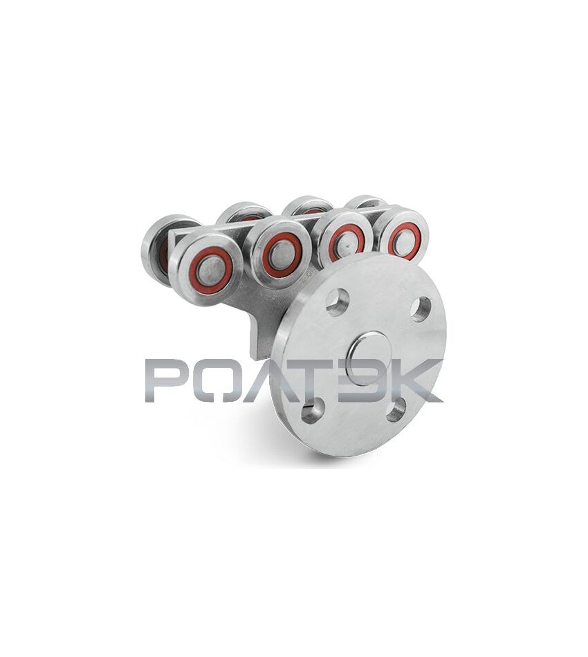 Опора (каретка) роликовая ЭКО с боковым креплением для откатных (сдвижных) ворот, фото 1