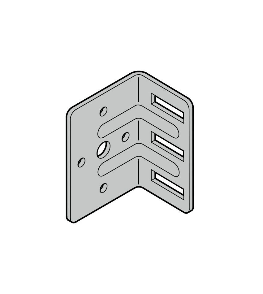 Роликовая опора RB 018 для направляющей N (лев. / прав., оцинкованная), фото 1