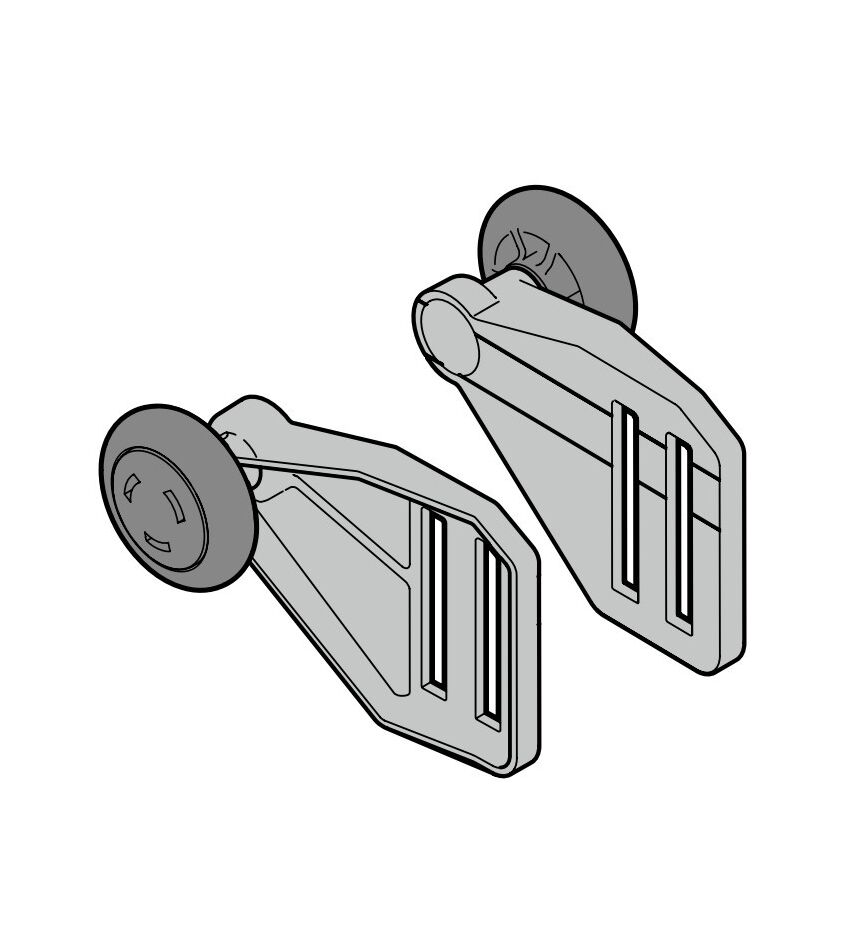 Роликовая опора RH 024 (слева, оцинкованная), фото 1