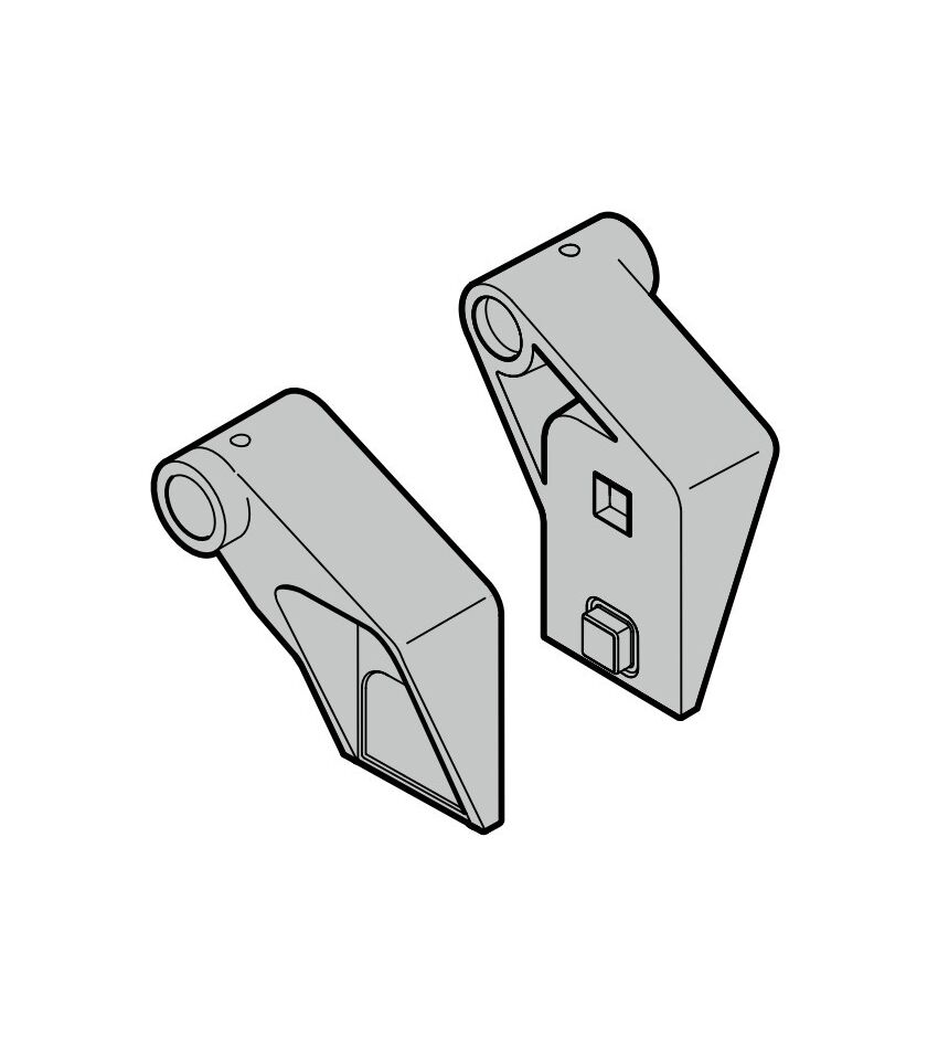 Роликодержатель RH 025 (справа, оцинкованный), фото 1