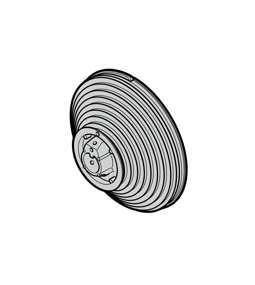 Барабан для троса, размер 7 для направляющих V, VU (слева), фото 1