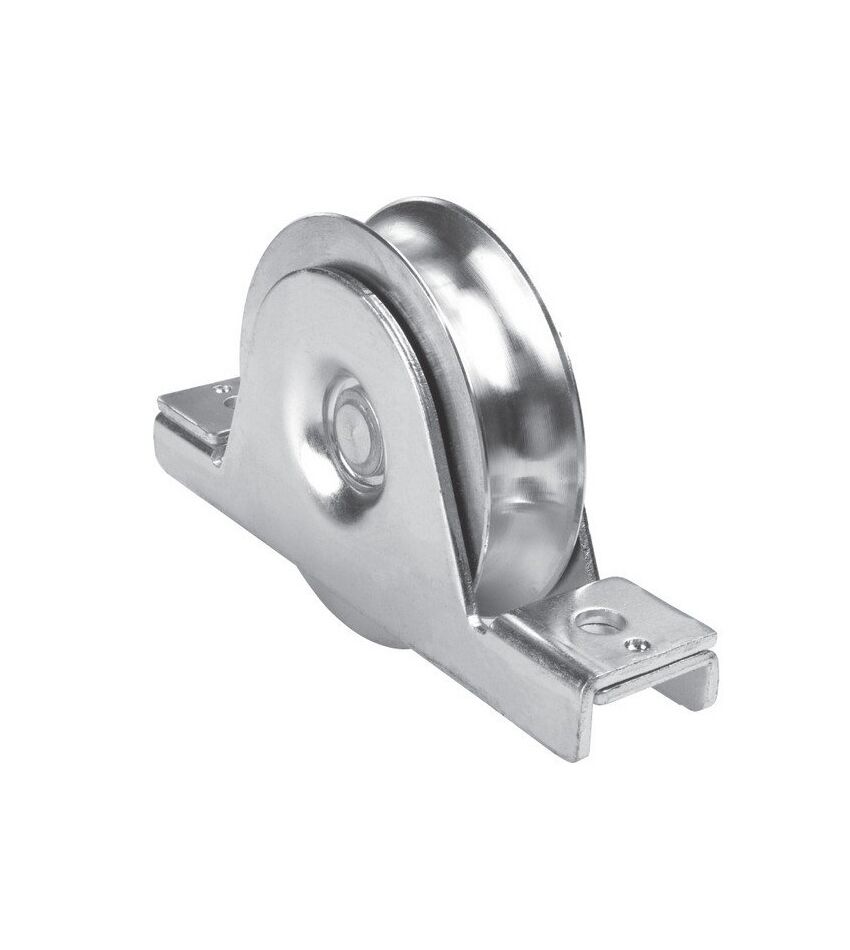 Колесо, D80, с пластиной крепления, макс. нагрузка на колесо 300 кг, для откатных (сдвижных) ворот, фото 1