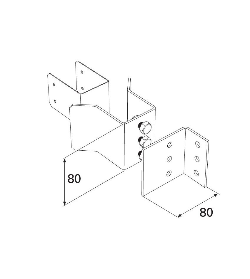 Ловитель верхний универсальный для откатных (сдвижных) ворот, фото 2