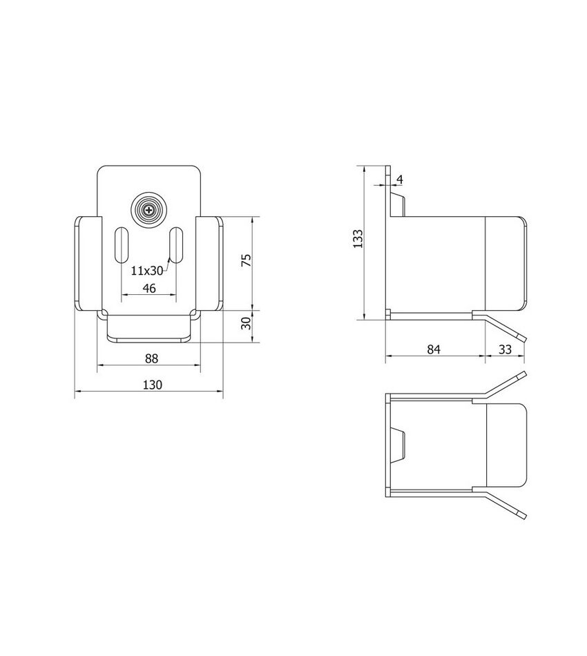 Улавливатель концевого ролика "S" для откатных (сдвижных) ворот, фото 2