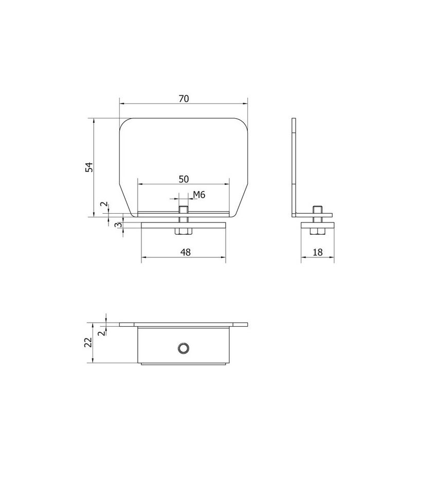 Заглушка для рельса "S" для откатных (сдвижных) ворот, фото 2