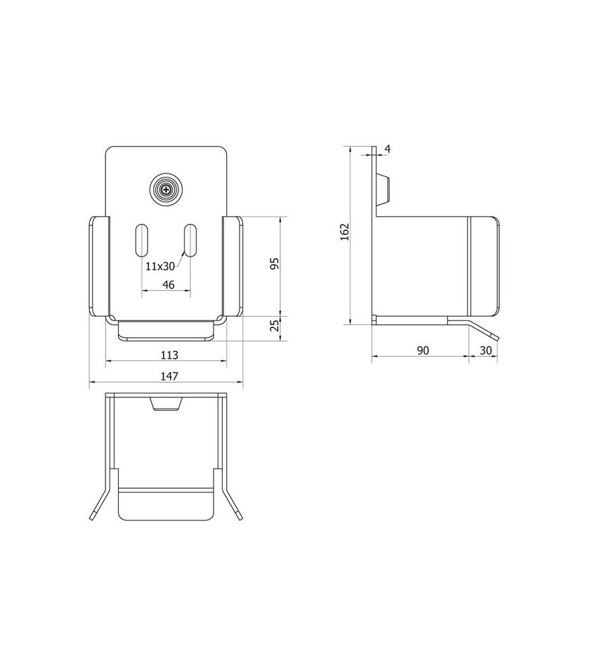Улавливатель концевого ролика "M" для откатных (сдвижных) ворот, фото 2