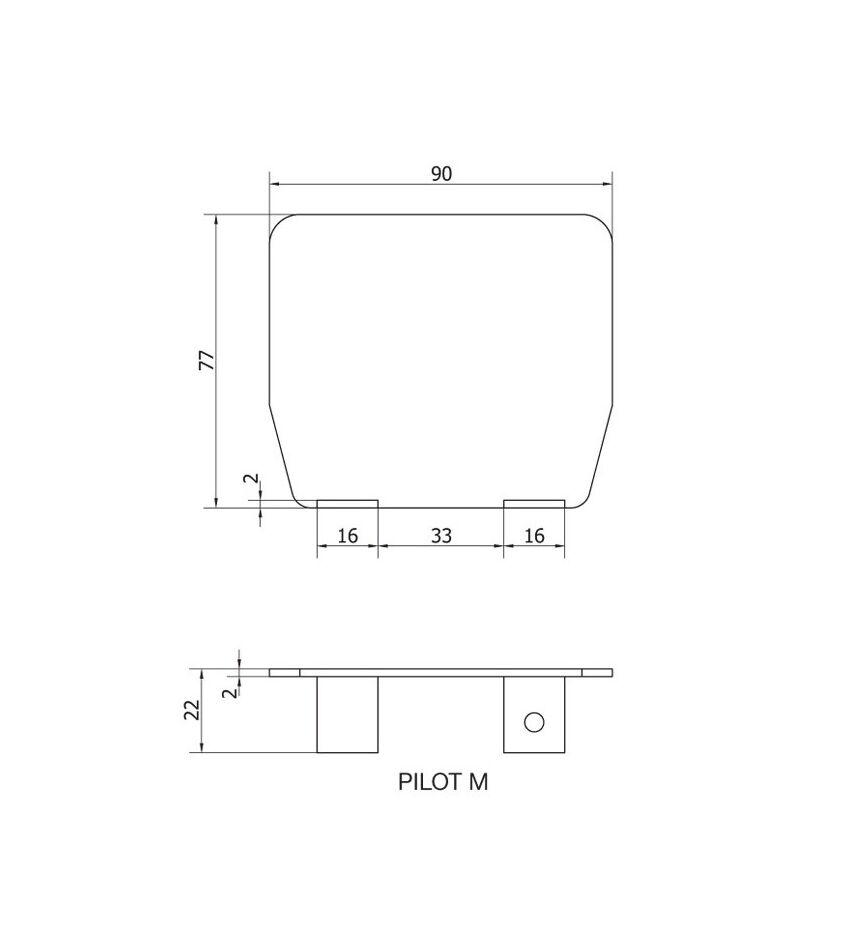 Заглушка для рельса &amp;quot;M&amp;quot;, для дополнения концевого ролика RUN M,  для откатных (сдвижных) ворот, фото 2